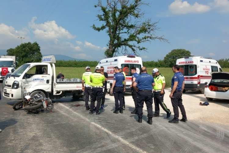 Bursa Orhangazi'de trafik kazası: 1 ağır yaralı