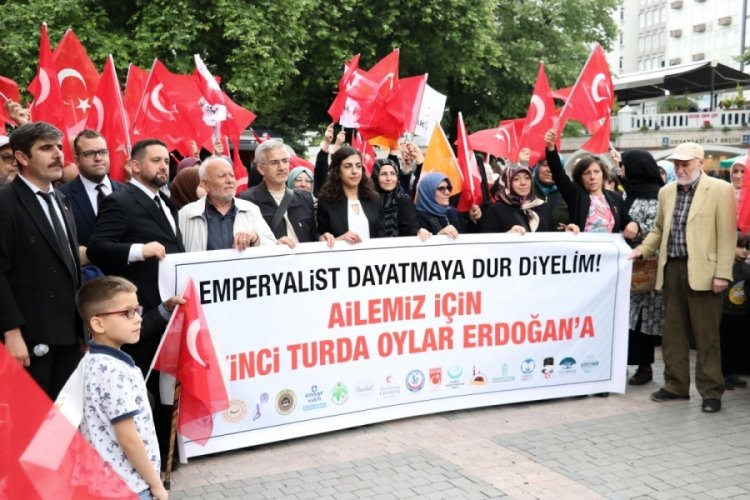 Bursa Aile Platformundan Cumhurbaşkanı Erdoğan'a destek