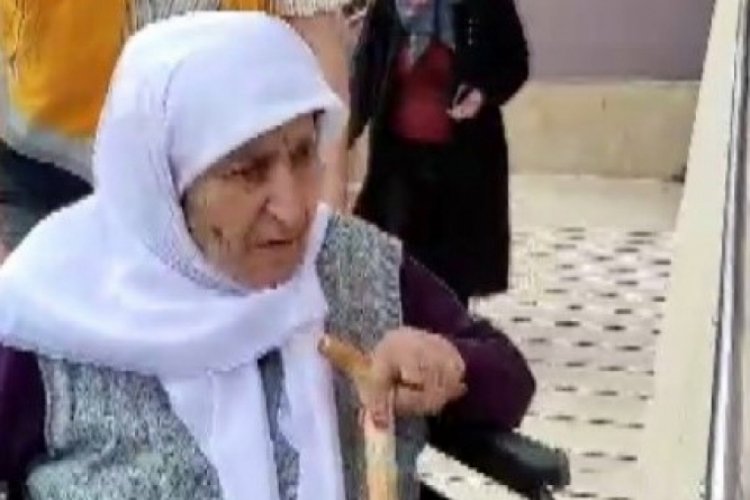 100 yaşındaki Fatma Poyraz Kahramanmaraş'ta  oyunu kullandı