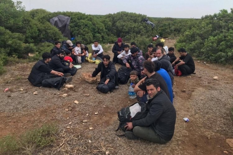 Aydın Didim'de 34 d&uuml;zensiz g&ouml;&ccedil;men yakalandı