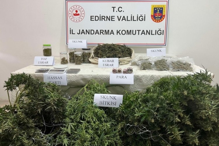 Edirne'de uyuşturucu operasyonu
