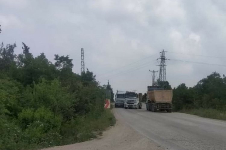 Bursa'da hafriyat kamyonları isyan ettirdi!