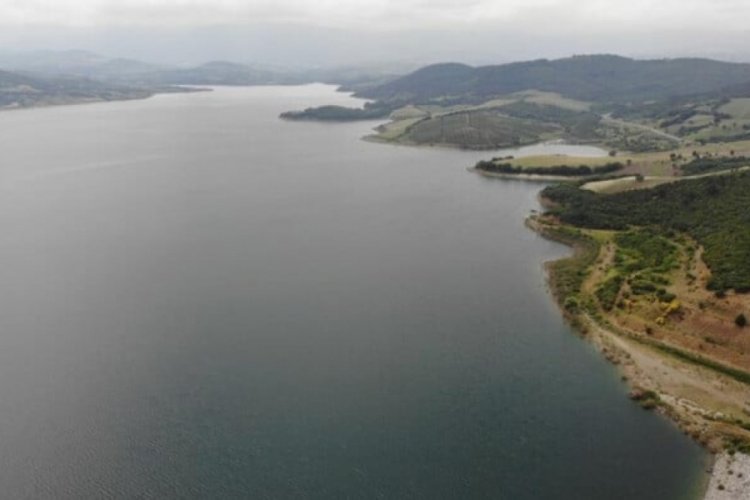 &Ccedil;anakkale'de neredeyse kurumak &uuml;zere olan Bayrami&ccedil; Barajı doldu