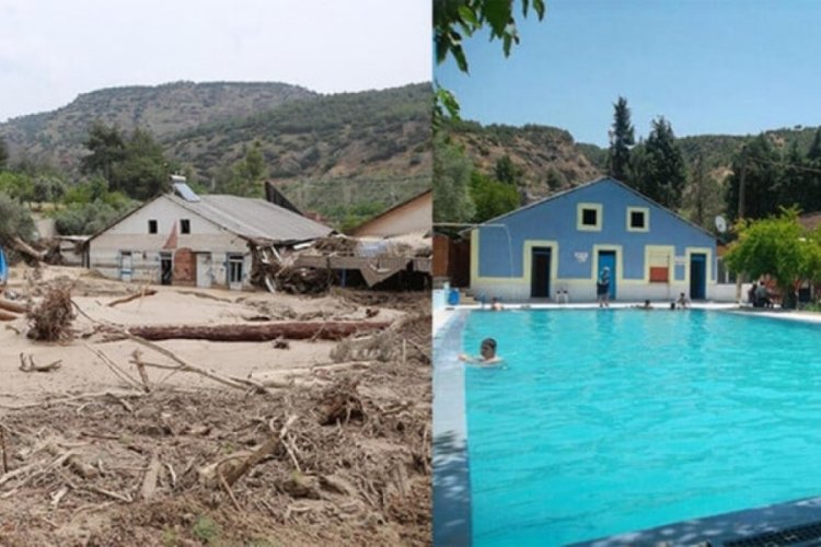 Pamukkale'de sel faciası!