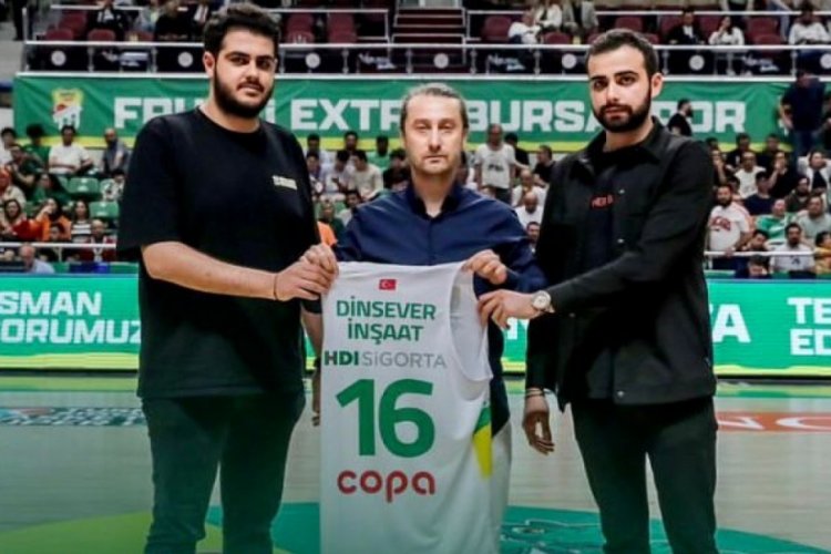 Frutti Extra Bursaspor, Dinsever İnşaat'a teşekk&uuml;r etti