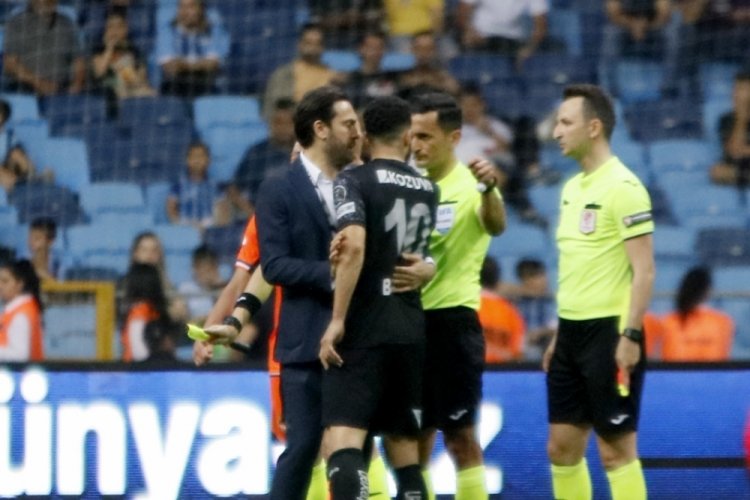 Belhanda ile hakem Erkan &Ouml;zdamar arasında gerginlik yaşandı