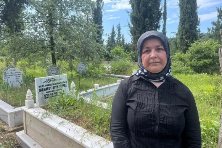 Bursa'da vefat eden &ccedil;ocuklarının mezarını paylaşamadılar