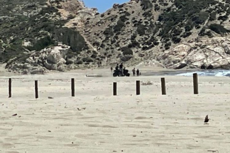 Caretta carettaların yuva alanına ATV ile girdiler