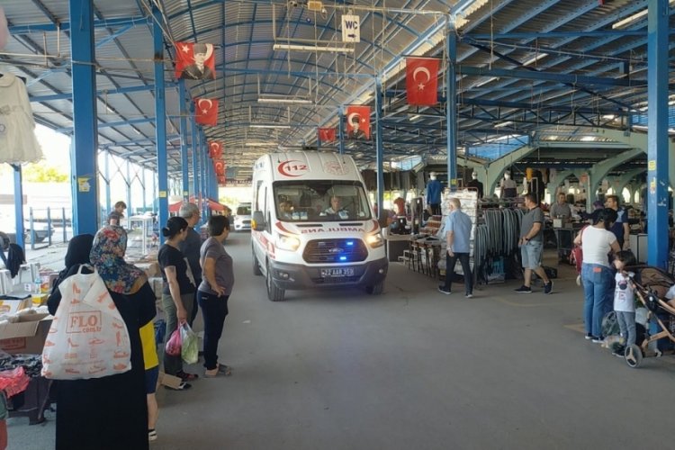 Edirne'de pazar yeri savaş alanına d&ouml;nd&uuml;