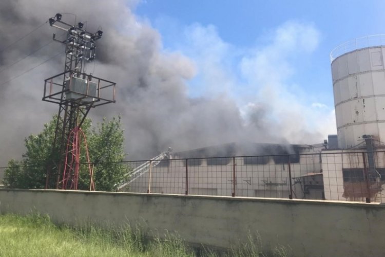 Ankara'da fabrika yangını!