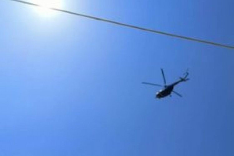 Bursa'da helikopter u&ccedil;uşları tedirgin etti!