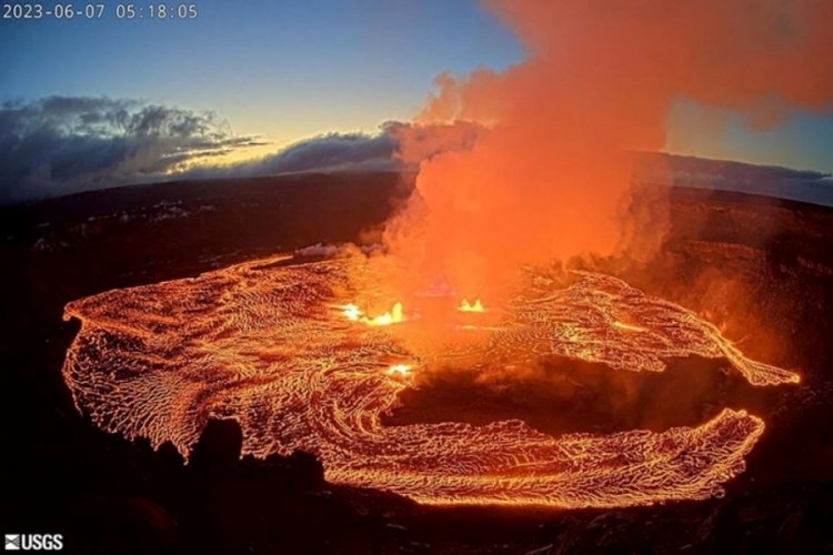 Kilauea Yanardağı yeniden faaliyete ge&ccedil;ti
