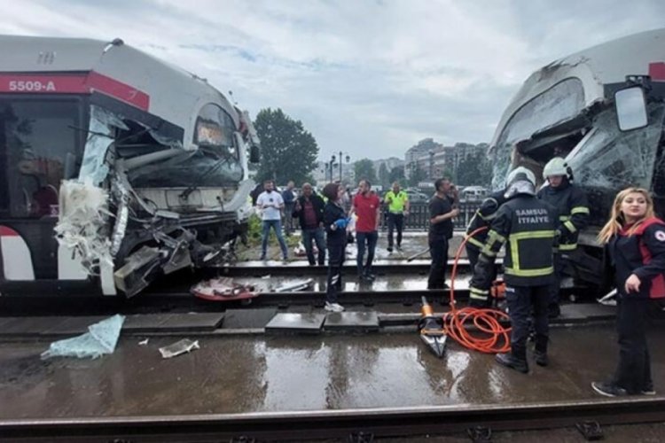 Samsun'da tramvay kazası: 2'si ağır 26 yaralı