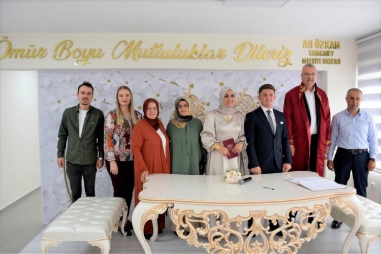 Bursa'da Karacabey'in yeni nikah salonu hizmete a&ccedil;ıldı