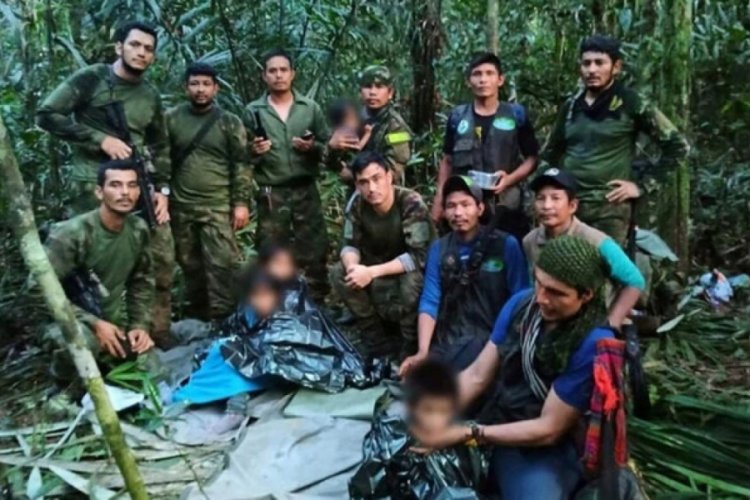 Kolombiya'da d&uuml;şen u&ccedil;aktaki 4 &ccedil;ocuk 40 g&uuml;n sonra sağ bulundu!