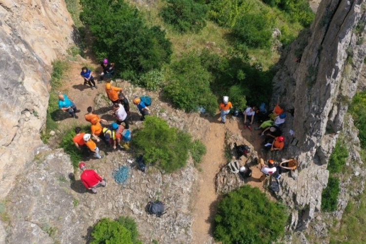 Ballıkayalar Tırmanış Şenliği'ne Bursa dahil 12 ilden sporcu katıldı