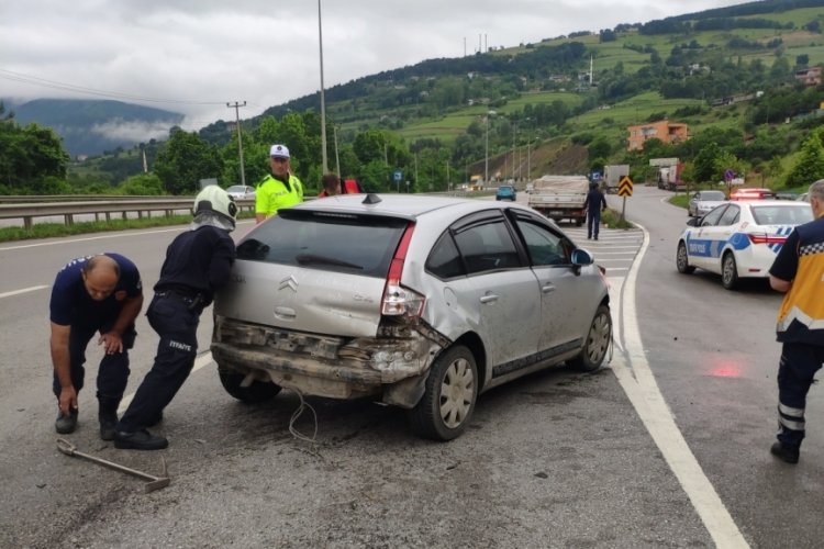 Samsun'da trafik kazası: 4 yaralı