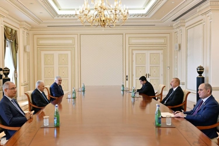 İlham Aliyev, Binali Yıldırım'ı kabul etti