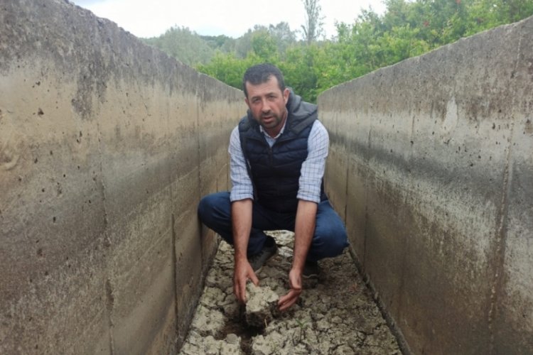 Bursa'da &uuml;retici isyanda! Kanallara 1 yıldır su verilmiyor
