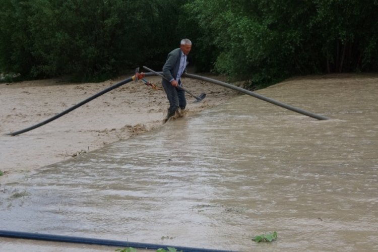 Yozgat'ta sel tarım arazilerine zarar verdi
