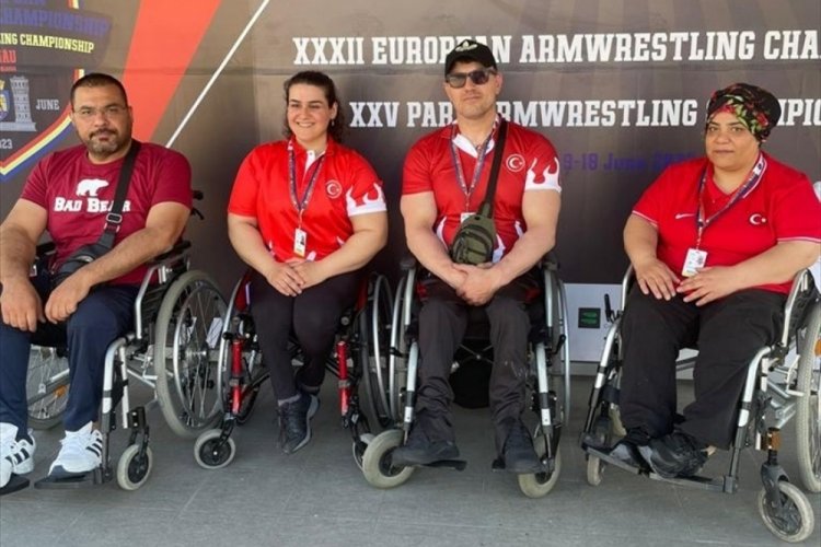 Para Bilek G&uuml;reşi Avrupa Şampiyonası'nın ilk g&uuml;n&uuml;nde milli sporcular 11 madalya aldı