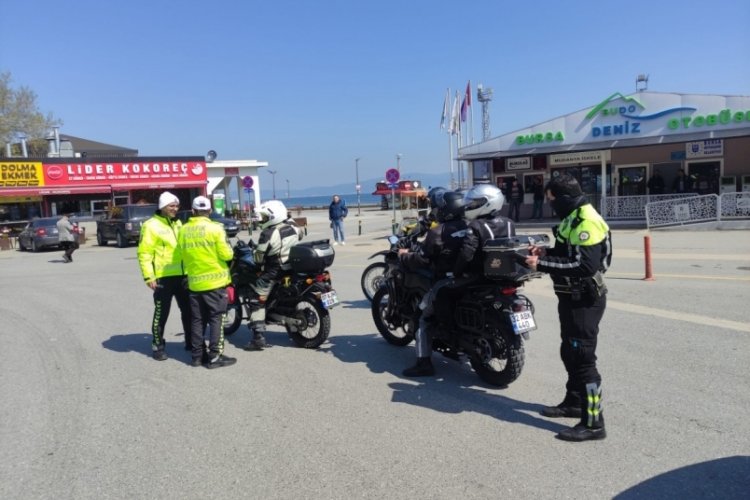 Bursa'da 29 motosiklet trafikten men edildi