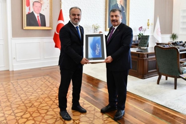 Alinur Aktaş Fahrettin Koca'yı ziyaret etti