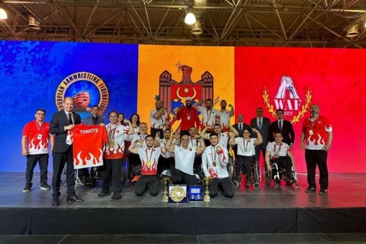 Para Bilek G&uuml;reşi Avrupa Şampiyonası'nda milli sporcular 22 madalya kazandı
