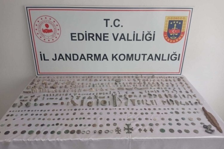 Edirne'de Roma ve Bizans d&ouml;nemine ait 520 obje ele ge&ccedil;irildi