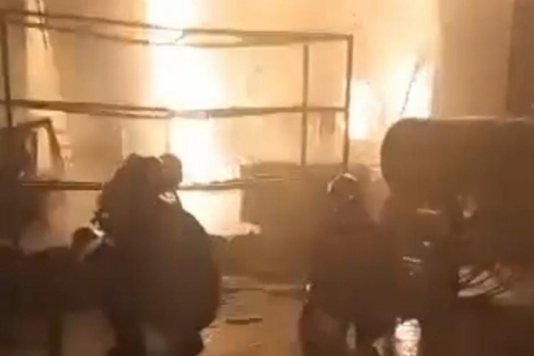 Şanlıurfa'da tekstil fabrikasında yangın