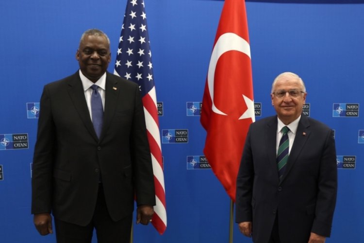 Bakan G&uuml;ler, ABD'li mevkidaşı Austin ile g&ouml;r&uuml;şt&uuml;