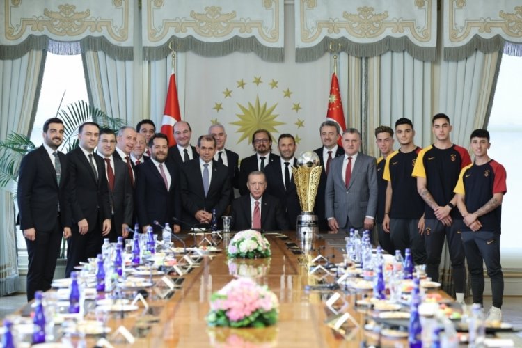 Erdoğan, Galatasaray'ı kabul etti