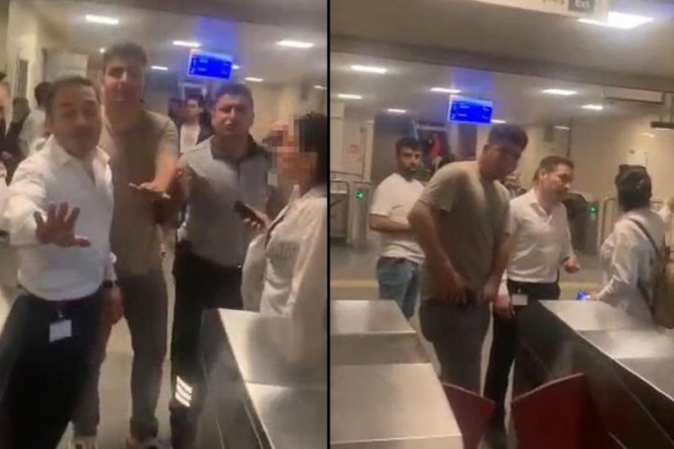 Marmaray'da k&ouml;pek tartışması!