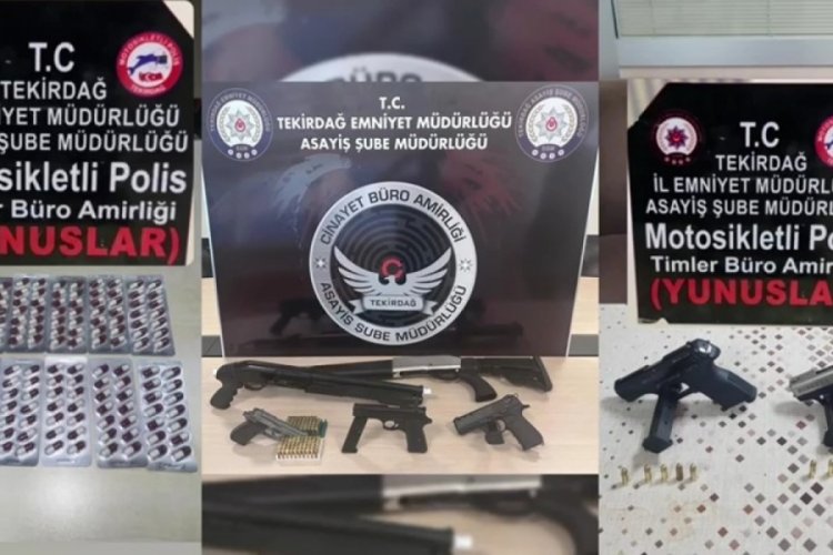 Tekirdağ'da &ccedil;eşitli su&ccedil;lardan aranan 147 kişi tutuklandı