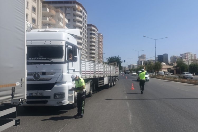 Şanlıurfa'da ağır taşıtlara ceza yağdı