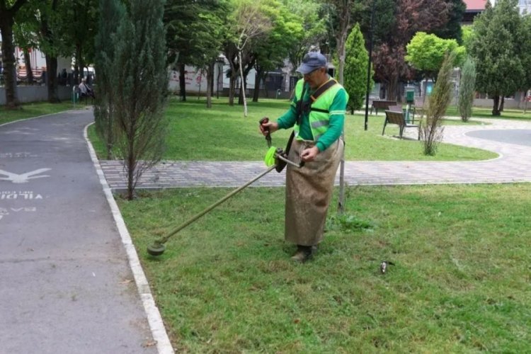 Bursa'da ekipler yemyeşil ve tertemiz Yıldırım i&ccedil;in iş başında