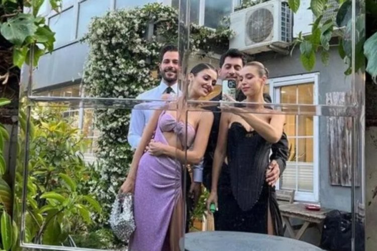 Hande Er&ccedil;el ile Hakan Sabancı birlikte d&uuml;ğ&uuml;ne katıldı