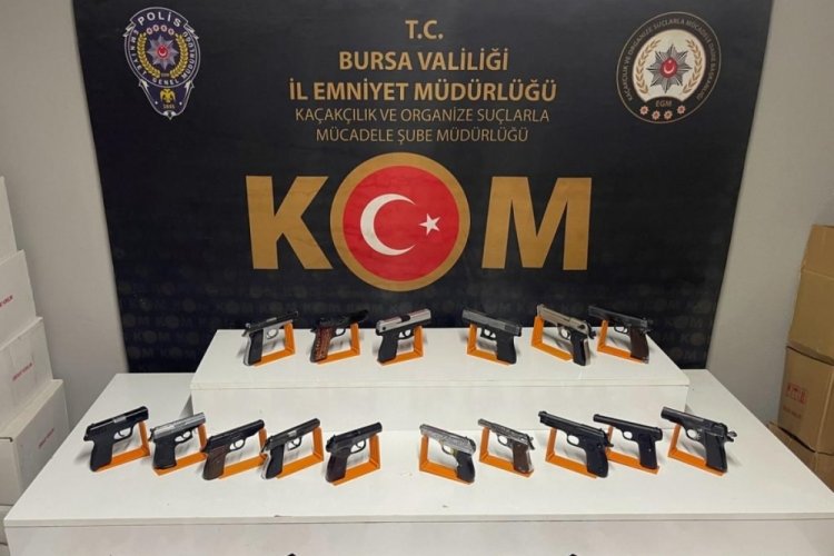 Bursa merkezli ruhsatsız silah operasyonu