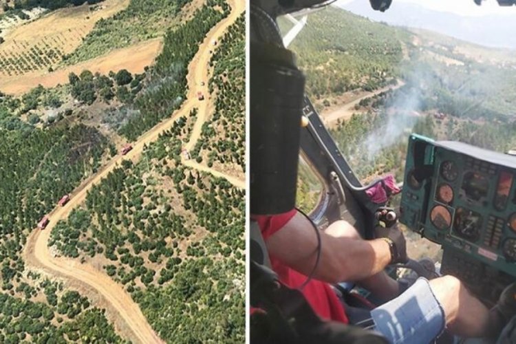 Manisa'da orman yangını! Kısmen kontrol altına alındı