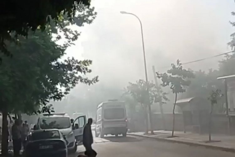 Y&uuml;kselen duman mahalleliyi ayağa kaldırdı