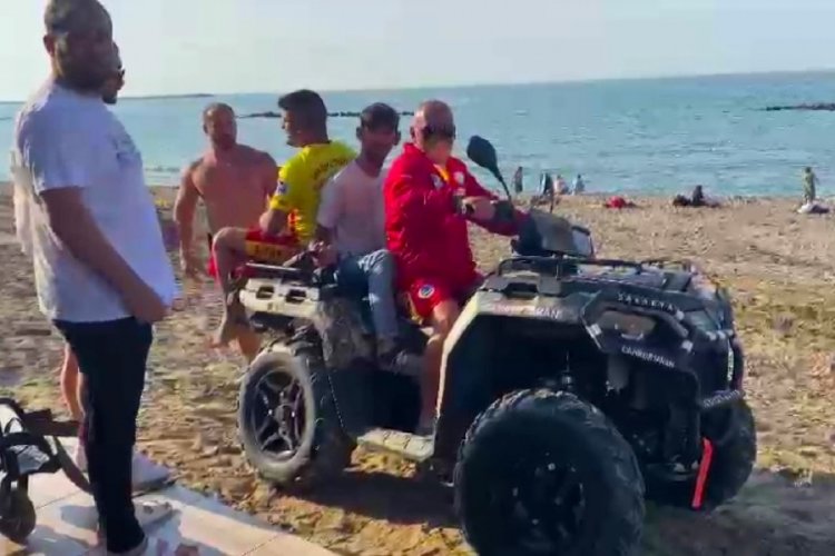 Engelli gencin kumsaldaki ATV turu hayali ger&ccedil;eğe d&ouml;n&uuml;şt&uuml;