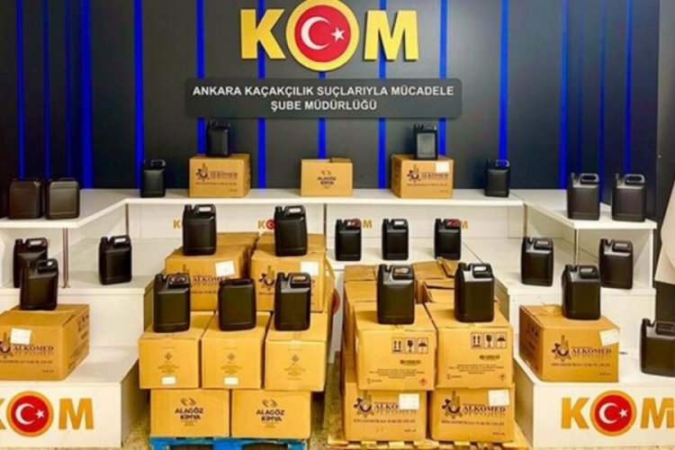 Ankara'da 'sahte i&ccedil;ki' operasyonu