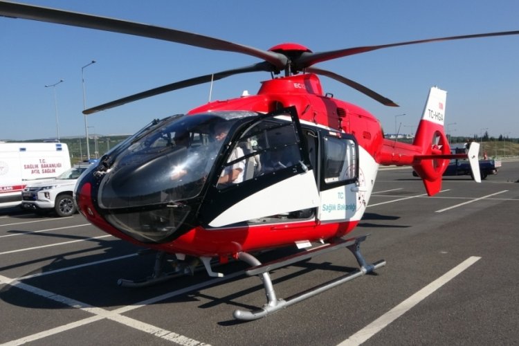 Kuzey Marmara Otoyolu'na helikopter indi
