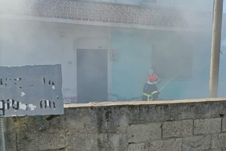 Zonguldak'ta ocakta unutulan yemek mutfağı k&uuml;l etti