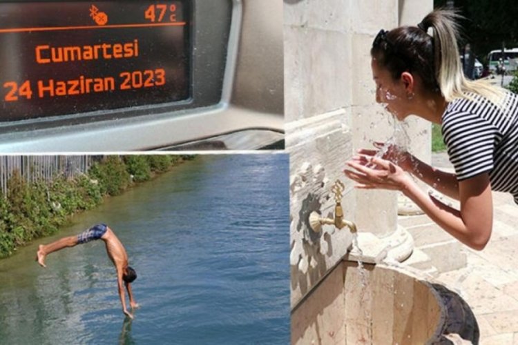 Adana'da ara&ccedil; termometreleri 47 dereceyi g&ouml;rd&uuml;!