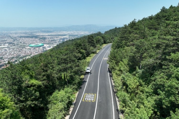 Uludağ yolunda yenileme &ccedil;alışması tamamlandı