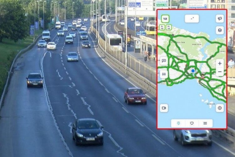 İstanbul trafiğinde alışılmadık manzara!