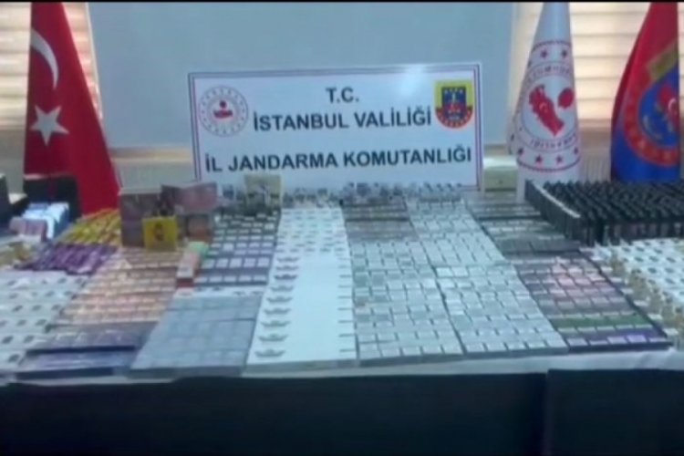İstanbul'da jandarmadan ka&ccedil;ak sigara operasyonu