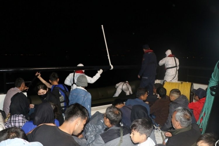 &Ccedil;anakkale 35 d&uuml;zensiz g&ouml;&ccedil;men kurtarıldı