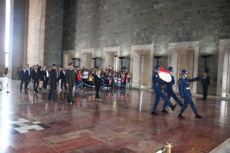 Teksider'den Anıtkabir'e ziyaret